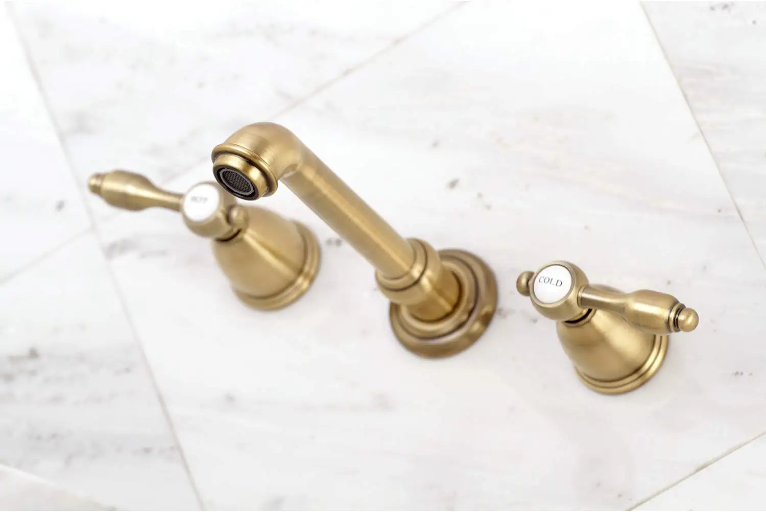 Kingston Brass KS7023TAL Roman Tub Filler, Antique Brass