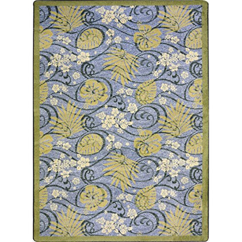Joy Carpets Kaleidoscope Trade Winds Whimsical Area Rugs, 92-Inch by 129-Inch by 0.36-Inch, Dusk