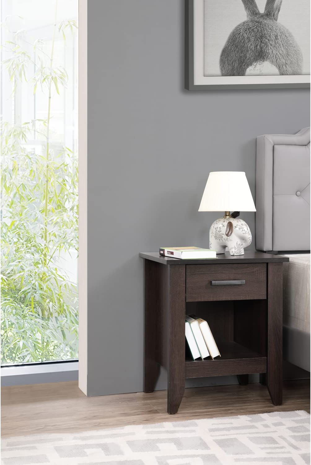 Glory Furniture Lennox G055-N Nightstand, Wenge