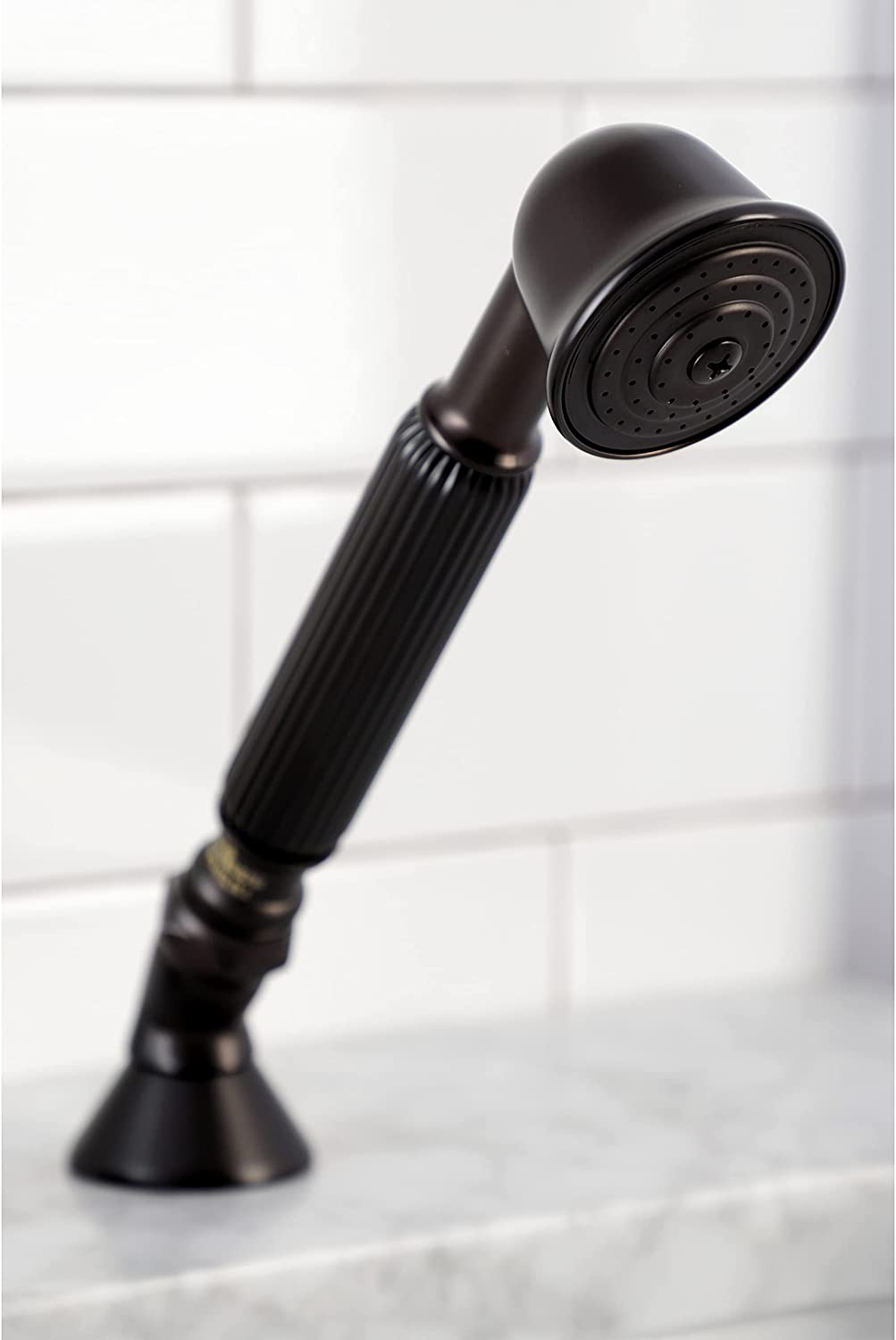 Kingston Brass KSK3355AXTR Deck Mount Hand Shower with Diverter for Roman Tub Faucet, Oil Rubbed Bronze