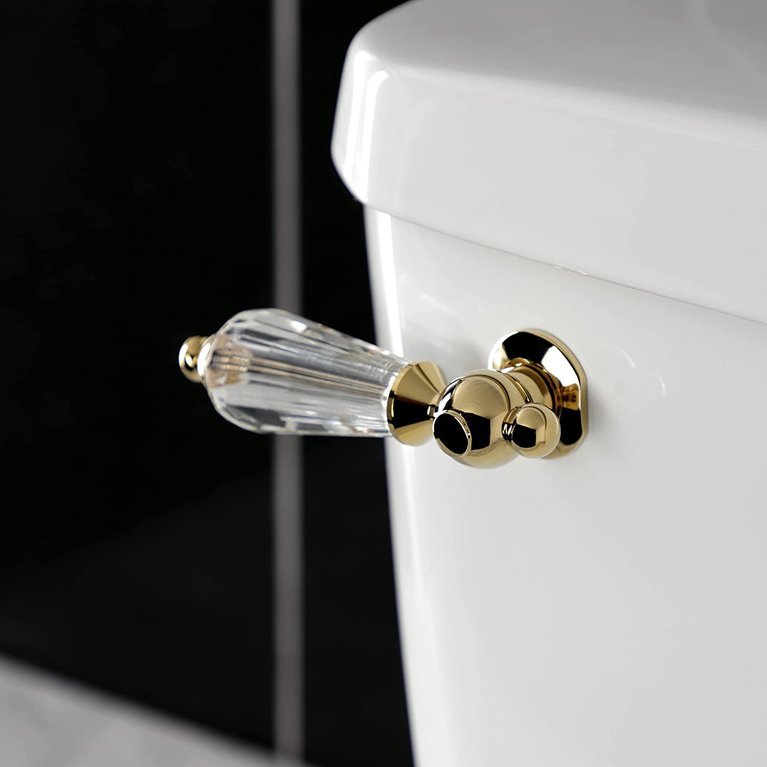 Kingston Brass KTWLL2 Wilshire Toilet Tank Lever, Polished Brass