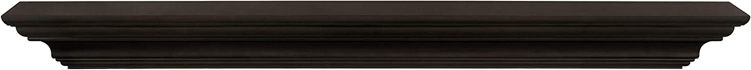 The Crestwood 60 Shelf or Mantel Shelf MDF Black Paint