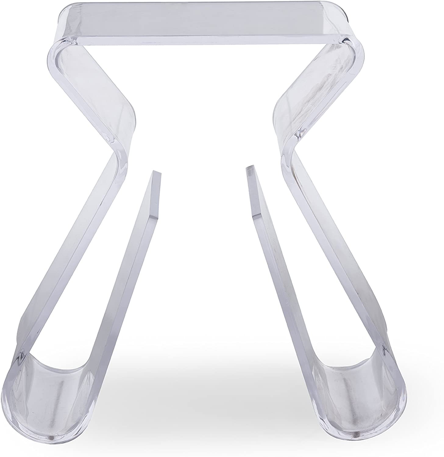 Baxton Studio Carlina Acrylic Stool/End Table, Clear