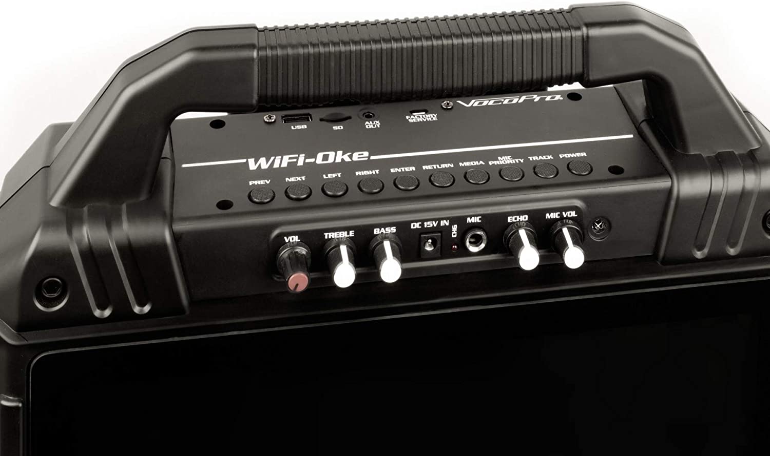 WiFiOke -Rechargeable 14√É¬¢√¢‚Äö¬¨√Ç¬ù Touchscreen Wifi Streaming All-In-One Karaoke Machine with 2 Professional Wireless Microphones