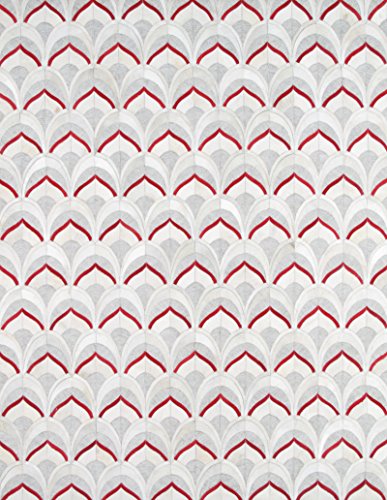 Pasargad Home Hand-Loomed Cowhide Area Rug- 2 foot 0 inches X 3 foot 0 inches Silver