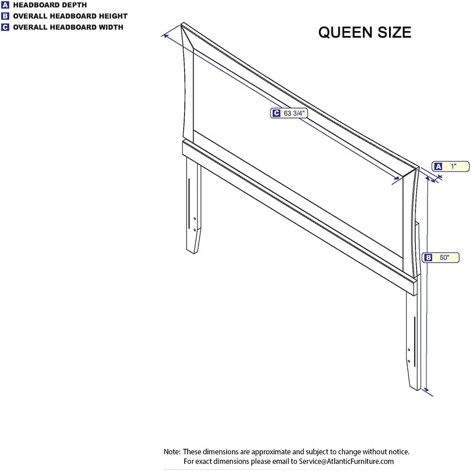 AFI Metro Headboard, Queen, Espresso