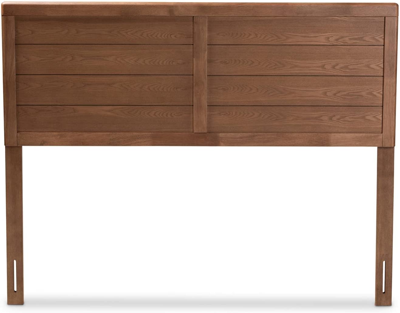 Baxton Studio Seren Mid-Century Modern Walnut Brown Finished Wood Queen Size Headboard