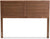 Baxton Studio Seren Mid-Century Modern Walnut Brown Finished Wood Queen Size Headboard