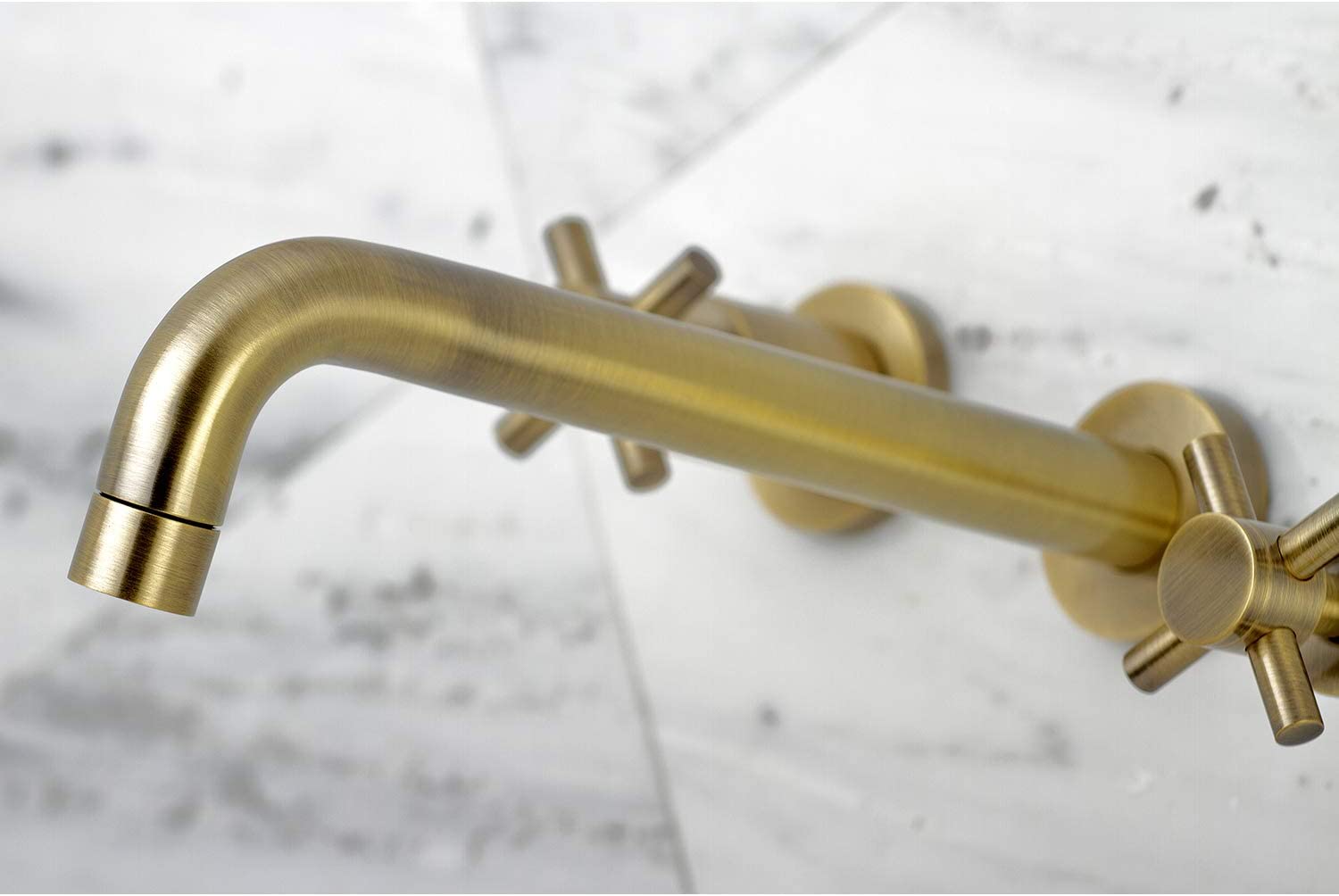 Kingston Brass KS8023DX Concord 2-Handle Wall Mount Roman Tub Faucet, Antique Brass