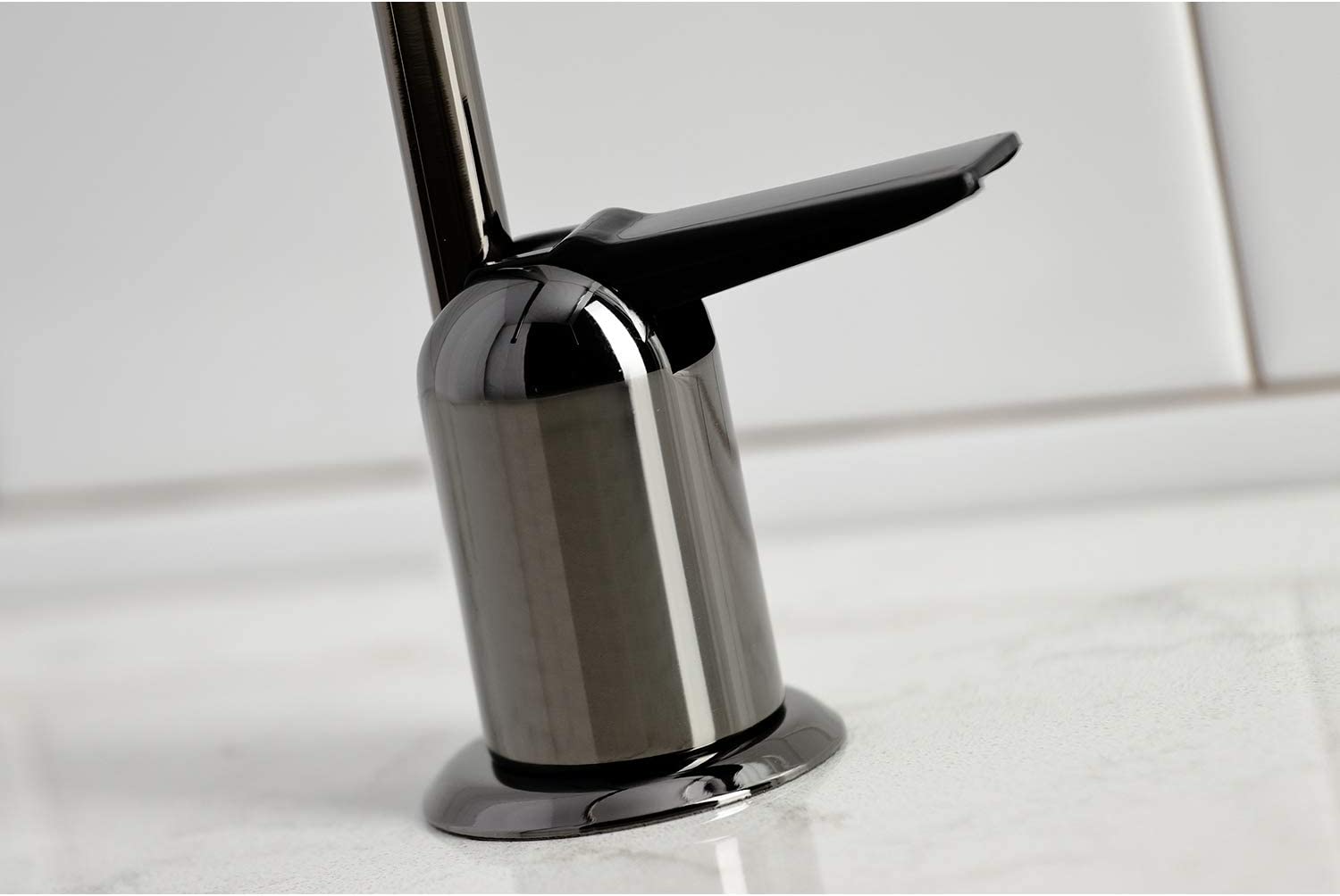 Kingston Brass NK6190 Onyx Water Filtration Faucet, Black Stainless Steel