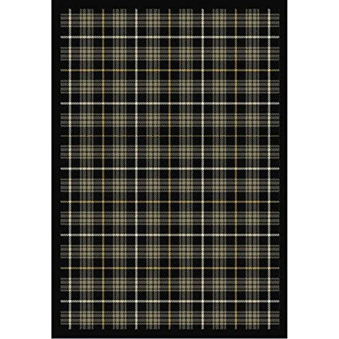Joy Carpets Kaleidoscope Bit O Scotch Whimsical Area Rugs, 64-Inch by 92-Inch by 0.36-Inch, Flannel Gray