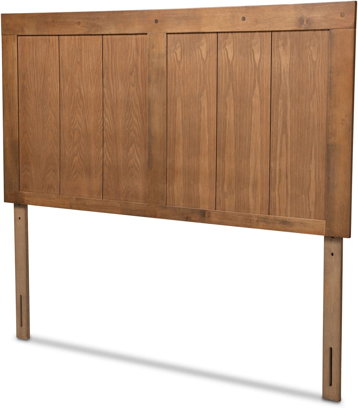 Baxton Studio Patwin Modern and Contemporary Transitional Ash Walnut Finished Wood Queen Size Headboard