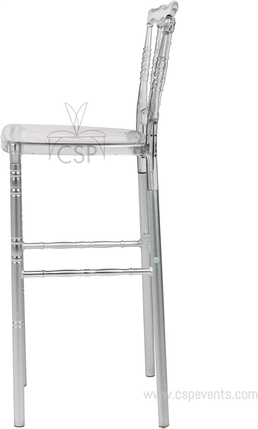 Commercial Seating Products Napleon Clear Barstool Chairs