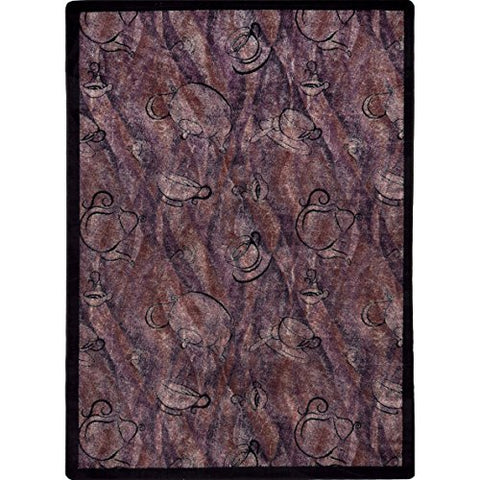 Joy Carpets Kaleidoscope Fresh Brew Whimsical Area Rugs, 64-Inch by 92-Inch by 0.36-Inch, Chai