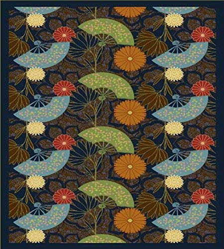 Joy Carpets Kaleidoscope Pacific Rim Whimsical Area Rugs, 64-Inch by 92-Inch by 0.36-Inch, Brown