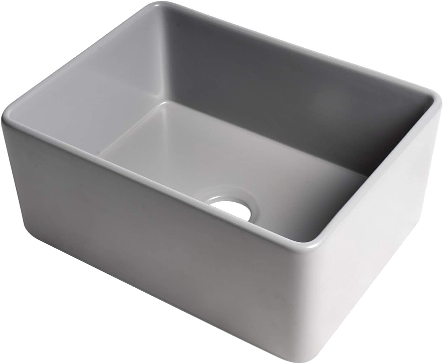 ALFI brand ABF2418-GM Kitchen Sink, Grey Matte