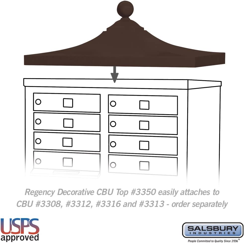 Salsbury Industries 3350BRZ Regency Decorative CBU Top, Bronze