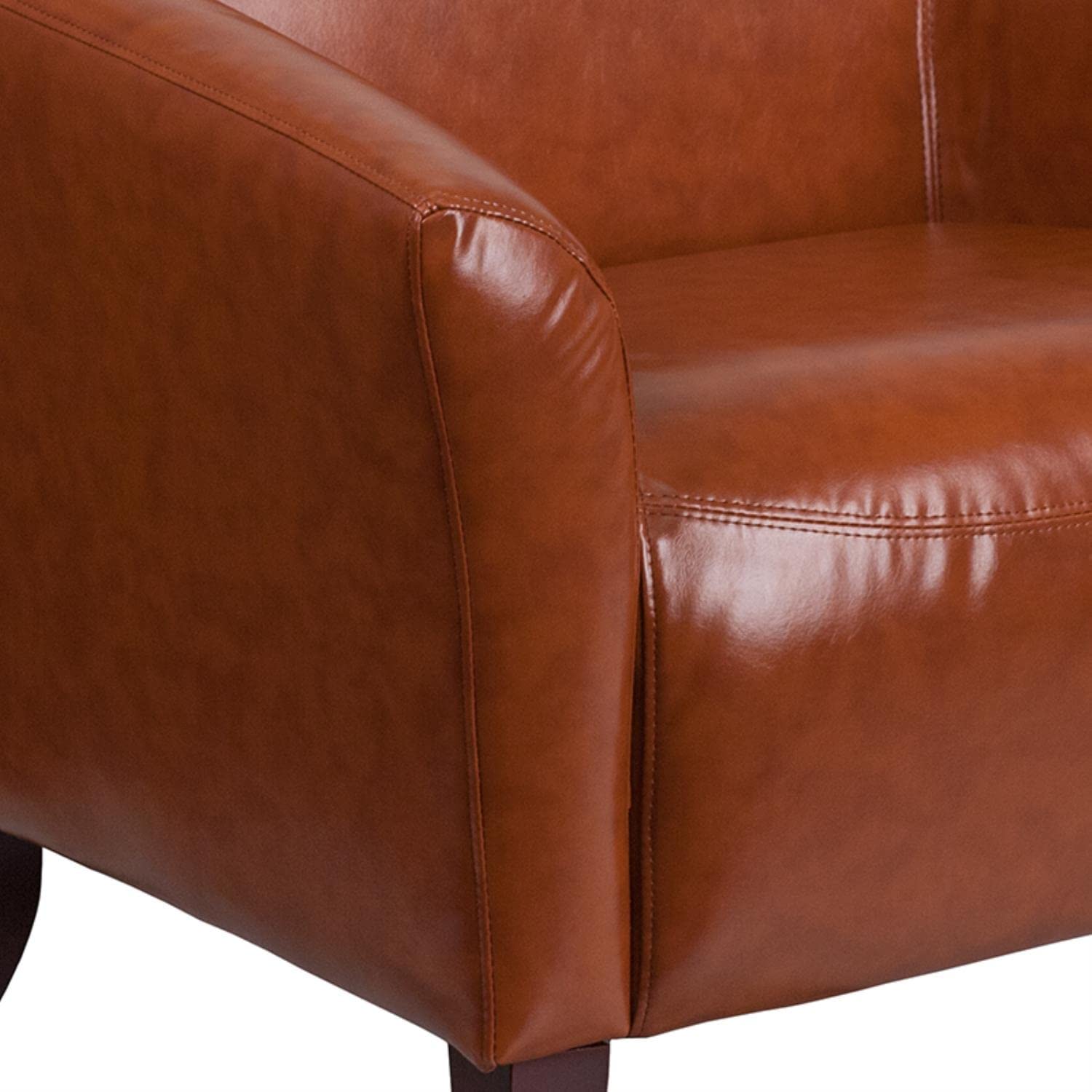 Flash Furniture HERCULES Imperial Series Cognac LeatherSoft Loveseat