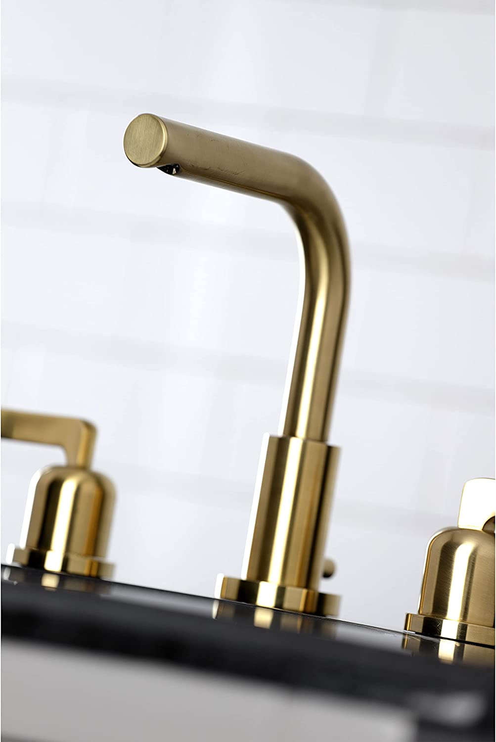 Kingston Brass FSC8959EFL Centurion Widespread Bathroom Faucet, 5-3/8 Inch in Spout Reach, Polished Nickel