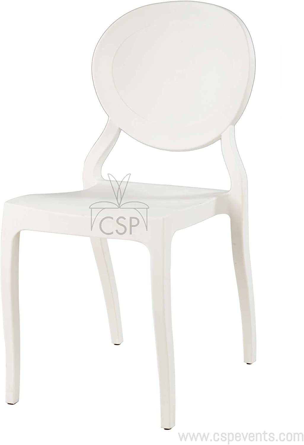 Commercial Seating Products Emma Armless White Chairs