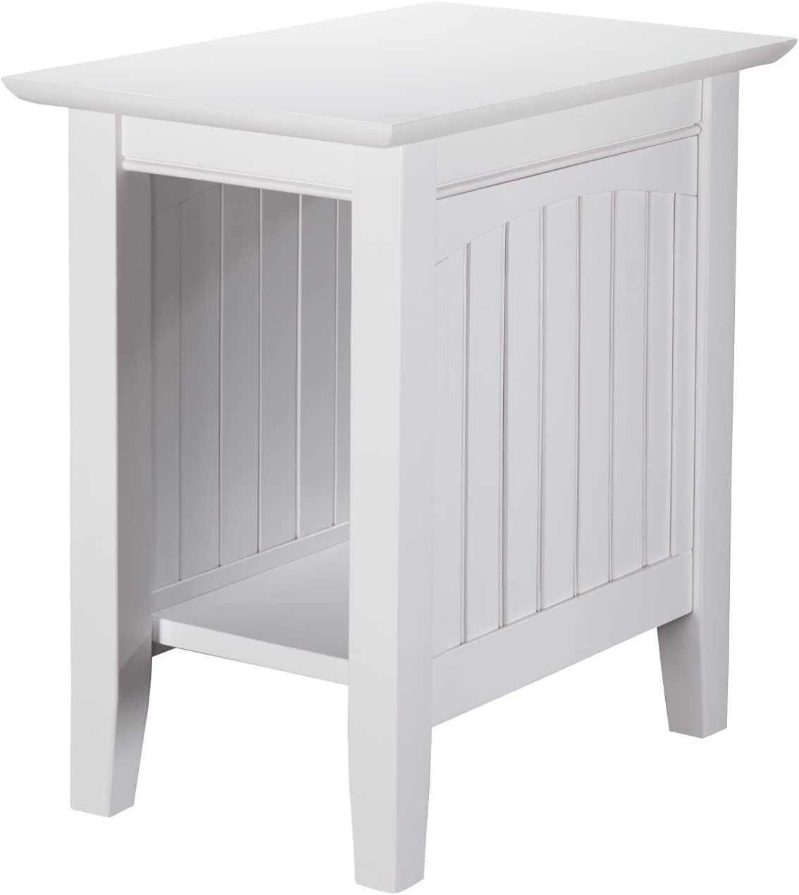 AFI Nantucket Chair Side Table, (22" x 14"), White