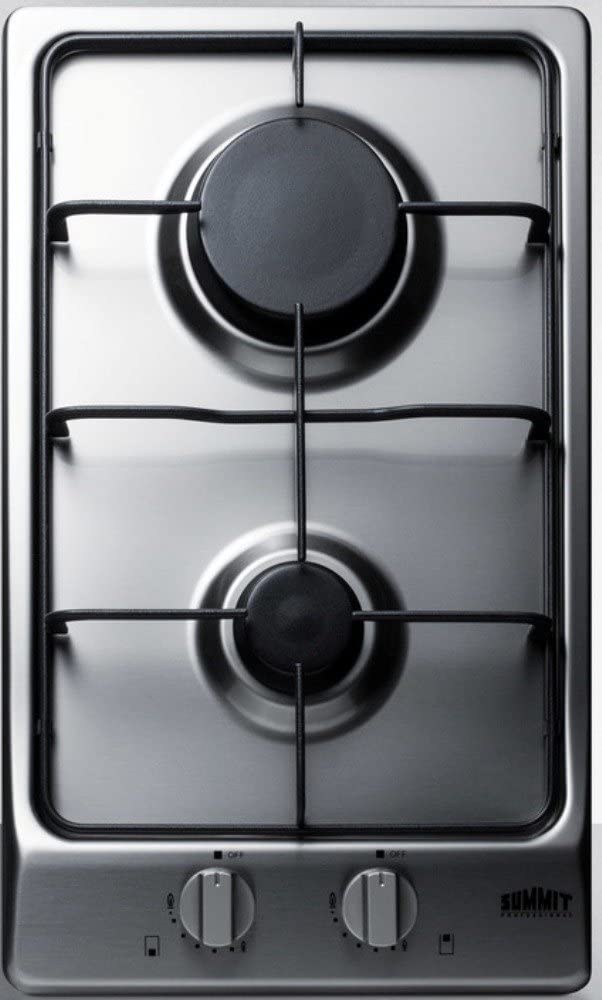 Summit GC22SS Gas Cooktop, Stainless-Steel