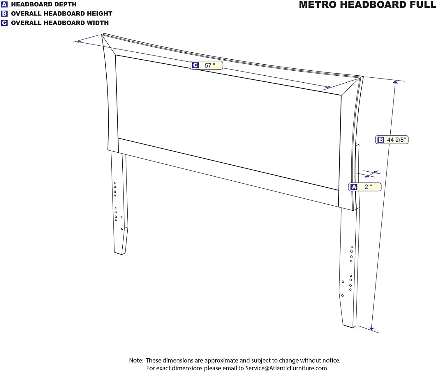 AFI Metro Headboard, Full, Walnut