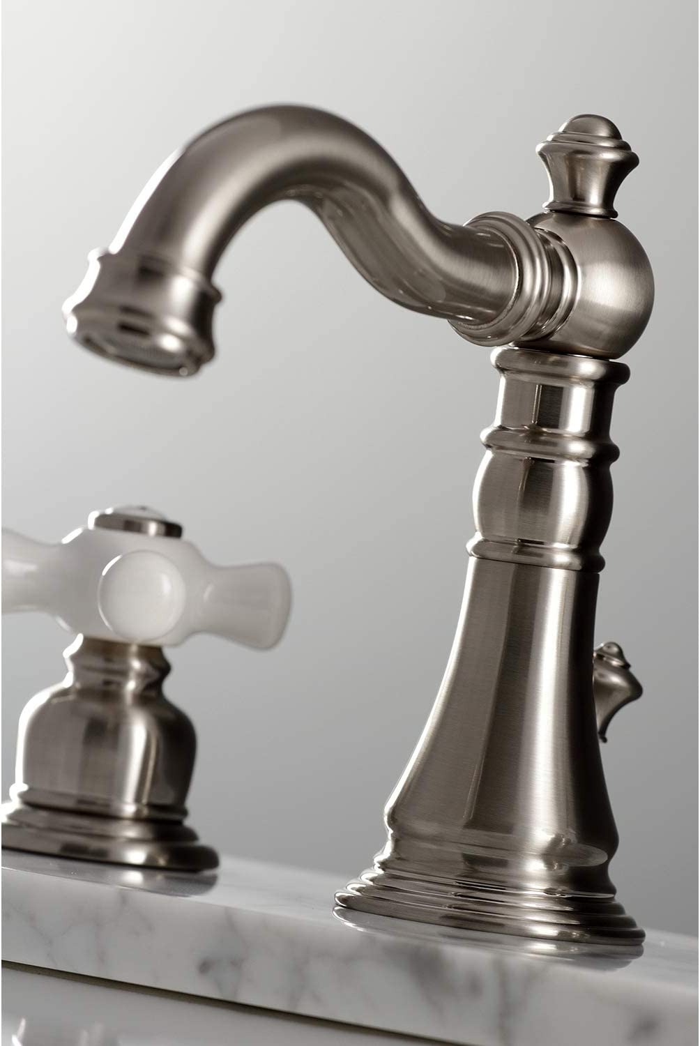 Kingston Brass FSC1978PX American Classic Widespread Bathroom Faucet, Brushed Nickel