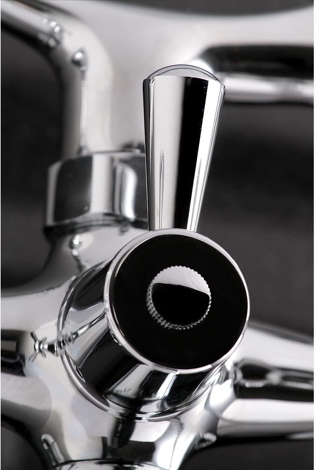 Kingston Brass KS269C Vintage Wall Mount Clawfoot Tub Filler with Hand Shower, Chrome