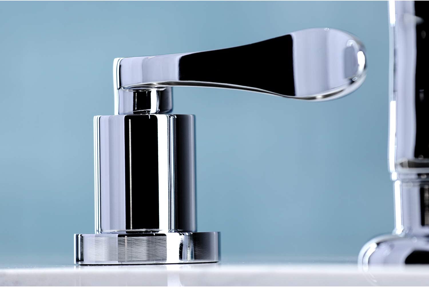 Kingston Brass KS8721DFL Widespread Kitchen Faucet, Polished Chrome