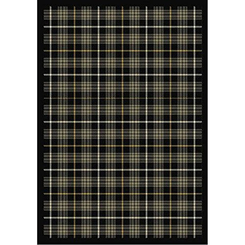 Joy Carpets Kaleidoscope Bit O Scotch Whimsical Area Rugs, 92-Inch by 129-Inch by 0.36-Inch, Flannel Gray