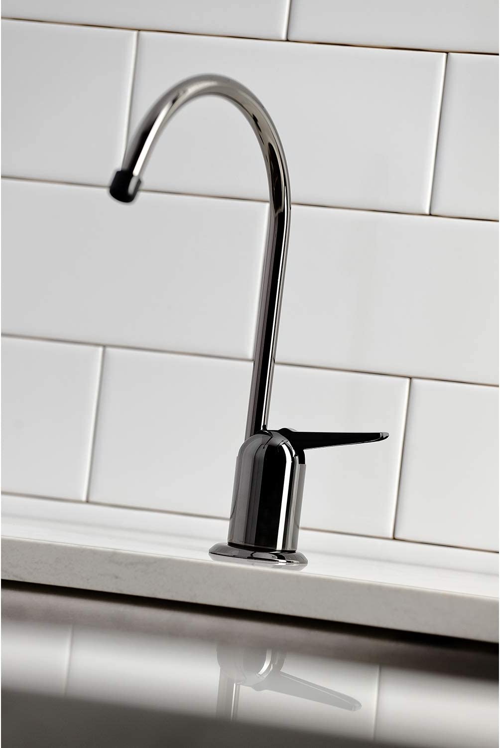 Kingston Brass NK6190 Onyx Water Filtration Faucet, Black Stainless Steel