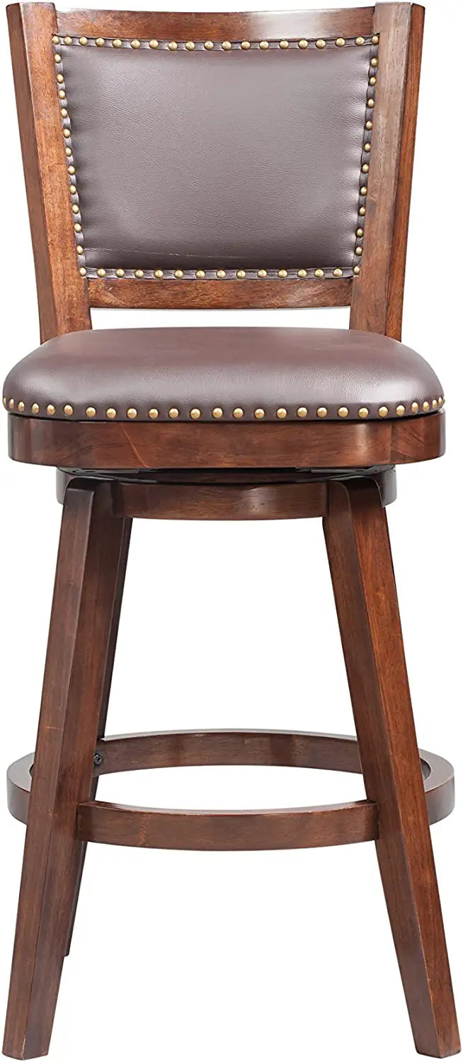 Boraam Broadmoor Swivel Barstool, 44-Inch, Cappuccino