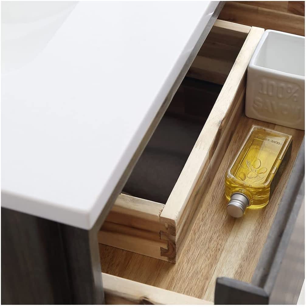 Fresca Formosa 46&#34; Floor Standing Double Sink Modern Bathroom Cabinet in Ash