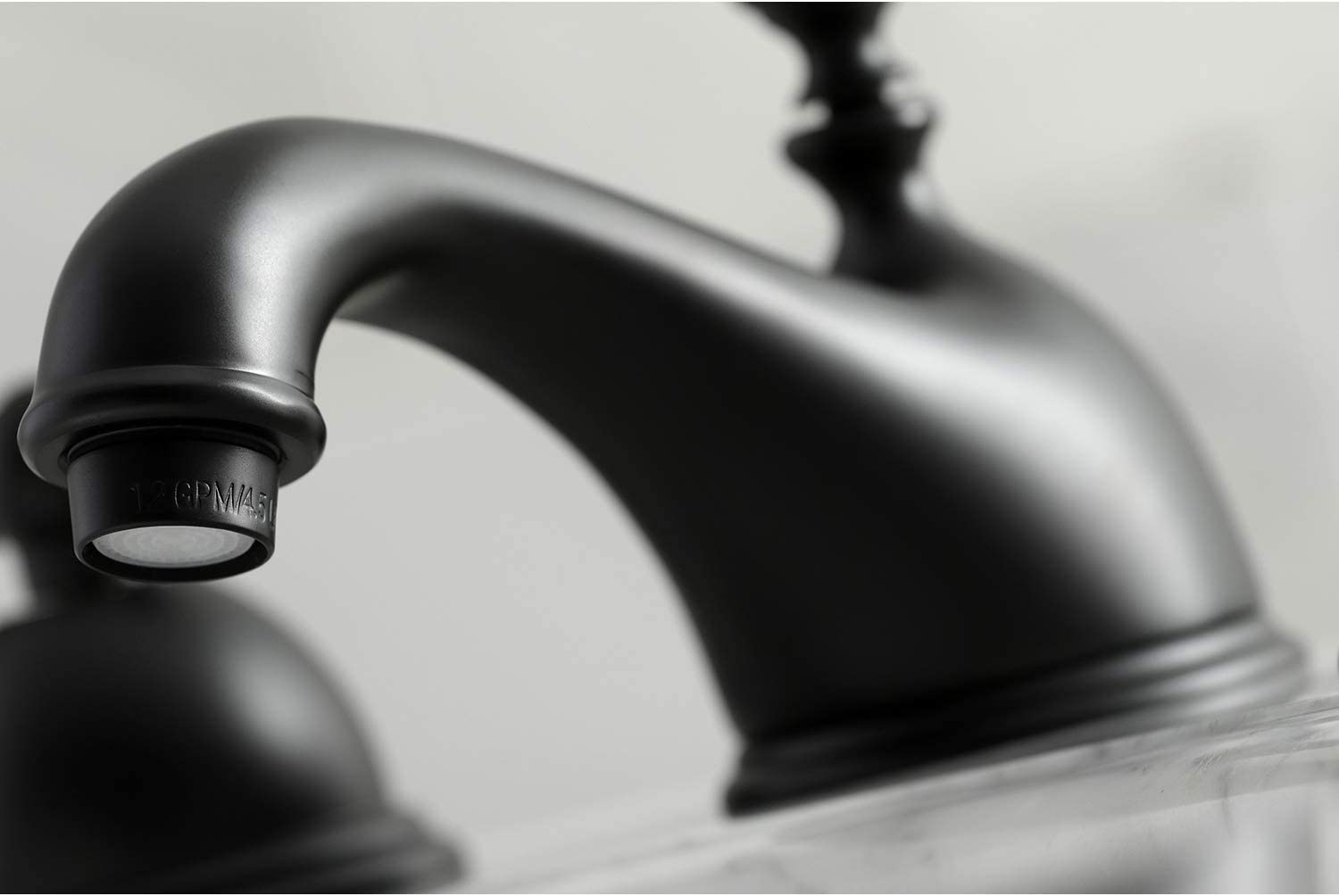 Kingston Brass KS3960AX Restoration Widespread Bathroom Faucet, Matte Black