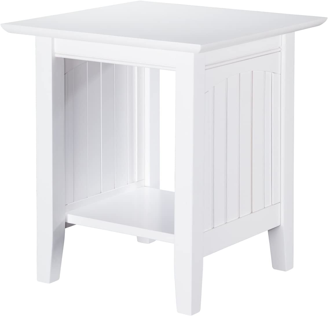 AFI Nantucket Chair Side Table, End (20" x 20"), White