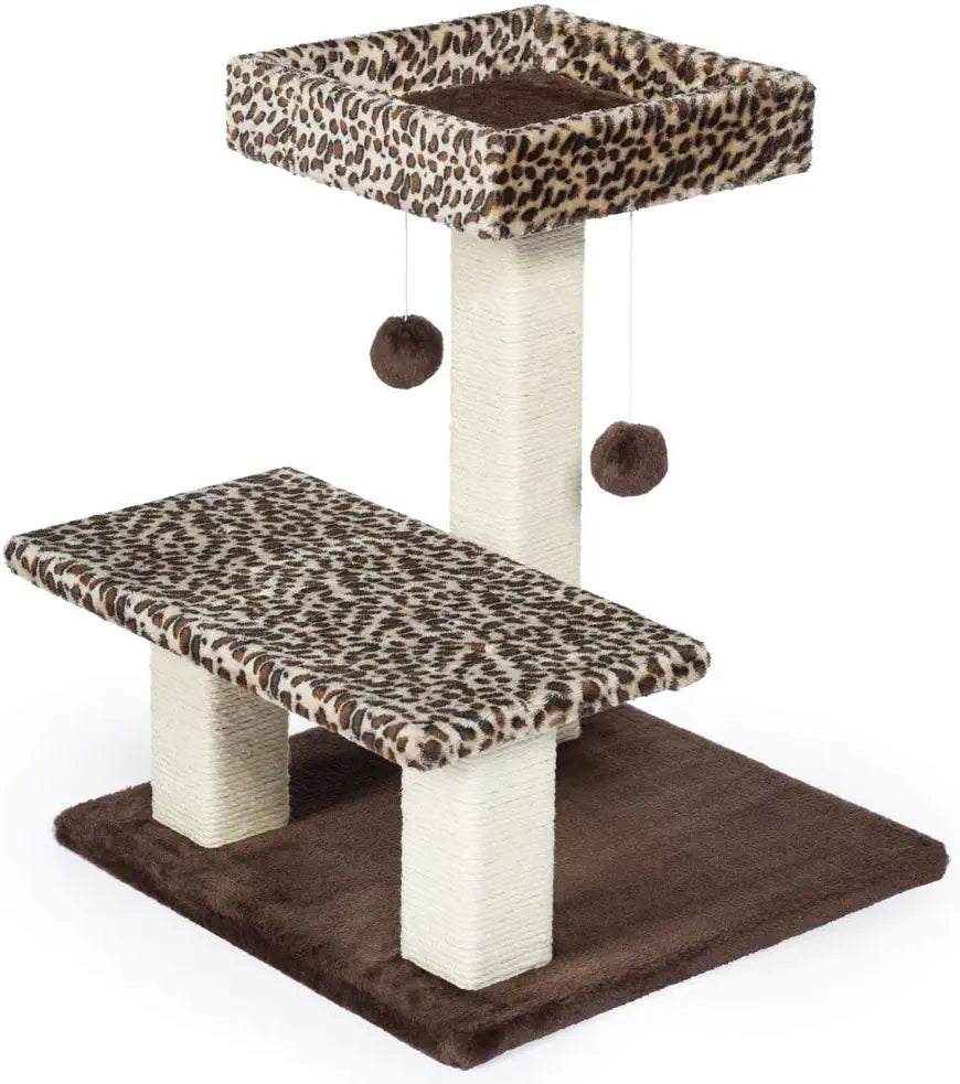 Kitty Power Paws Leopard Terrace Cat Furniture