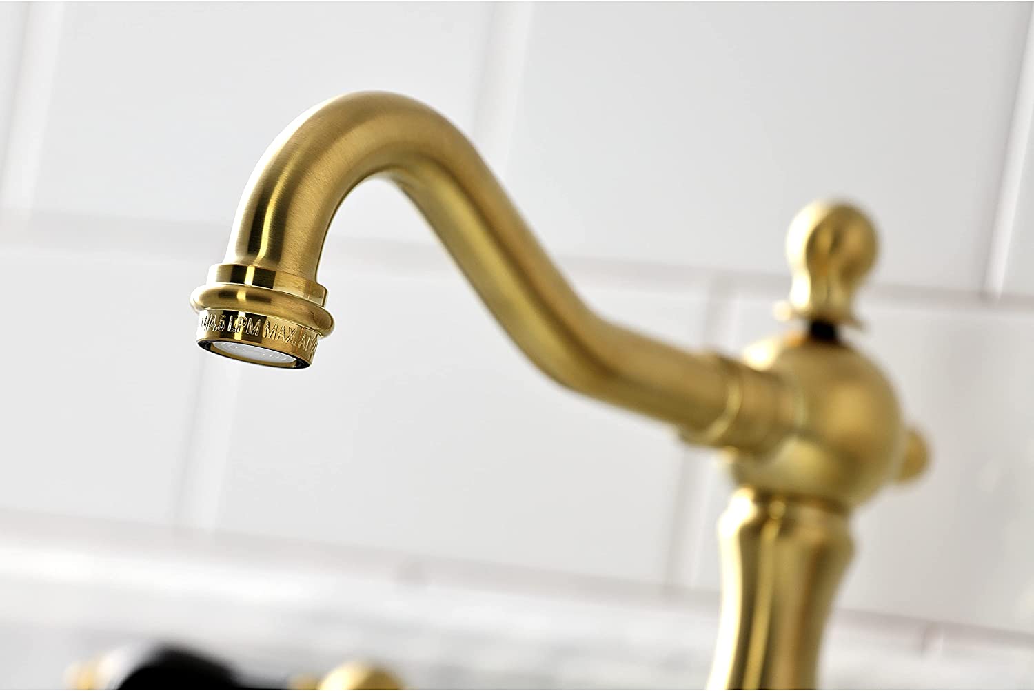 Kingston Brass KS1977PKL Duchess Widespread Bathroom Faucet, Brushed Brass