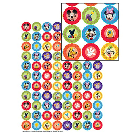 Eureka Back to School Classroom Supplies Mickey Mouse Clubhouse Mini Sticker Book, 704 pcs