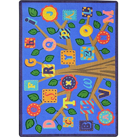 Joy Carpets Alphabet Leaves Childrens Rugs, D, Soft