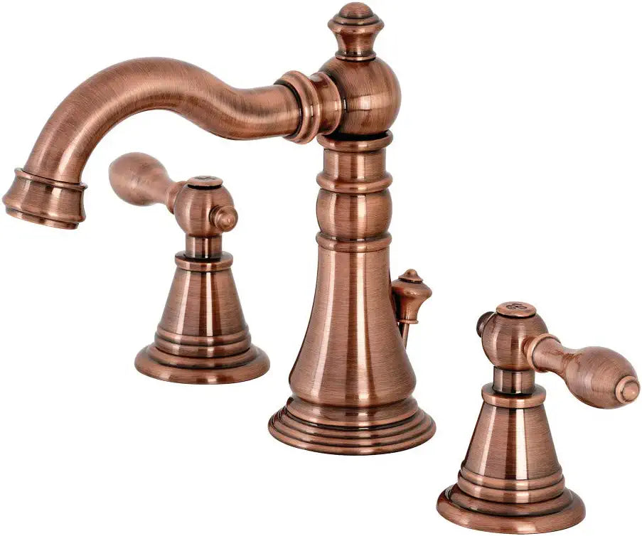 Kingston Brass FSC197ALAC English Classic Widespread Bathroom Faucet, Antique Copper