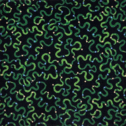 Joy Carpets Kaleidoscope - Whimsical Area Rugs Serpentine, 78 x 109, Green