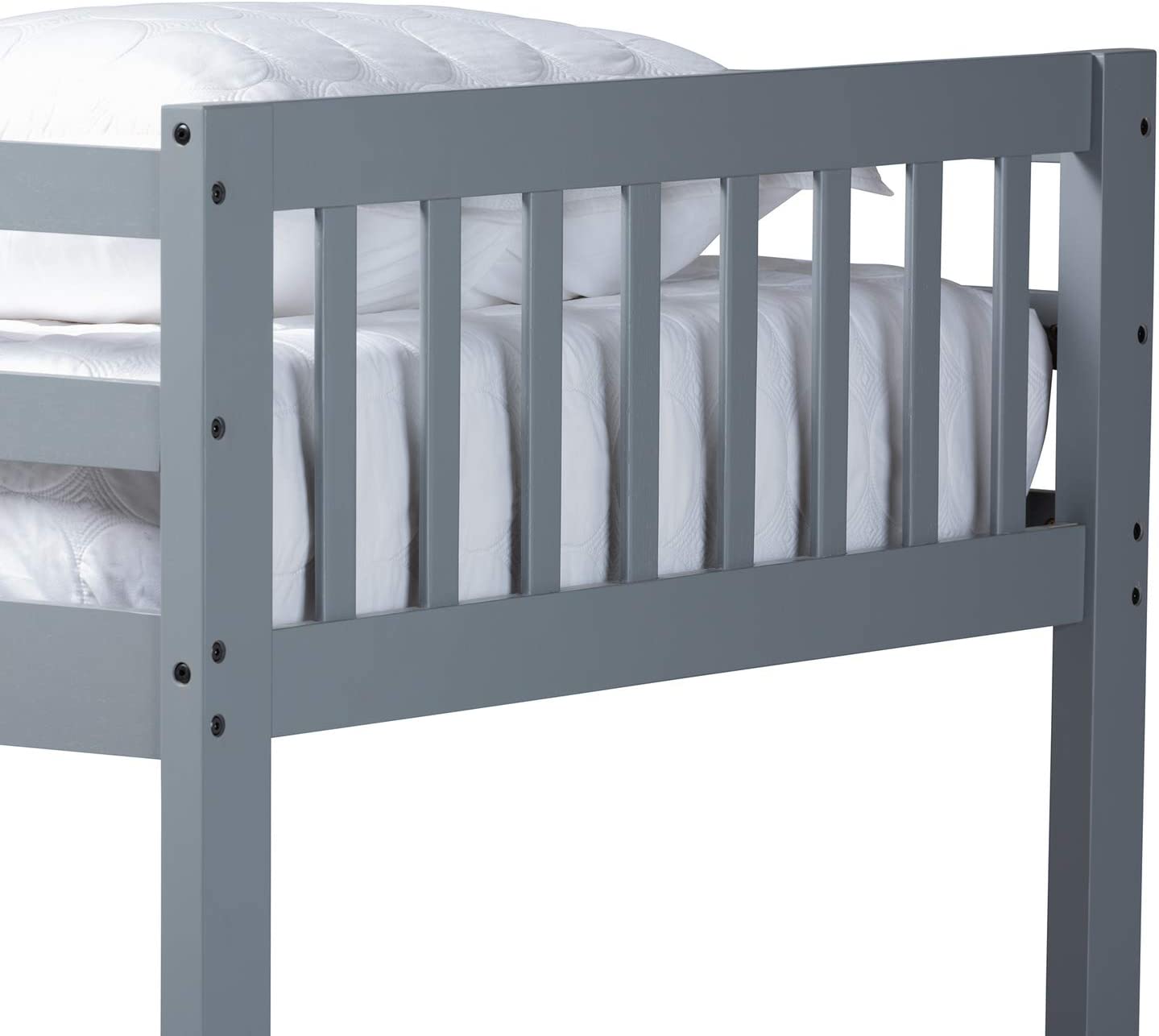 Baxton Studio Jude Modern and Contemporary Grey Finished Wood Twin Size Bunk Bed