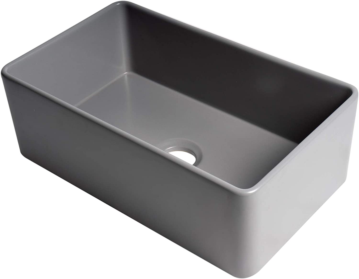 ALFI brand ABF3018-GM Kitchen Sink, Grey Matte