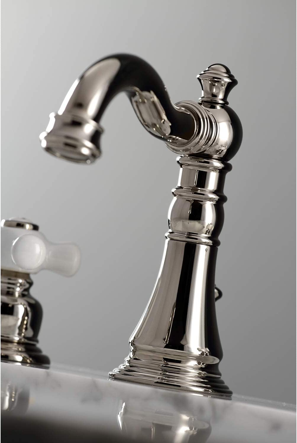 Kingston Brass FSC1979PX American Classic Widespread Bathroom Faucet, Polished Nickel