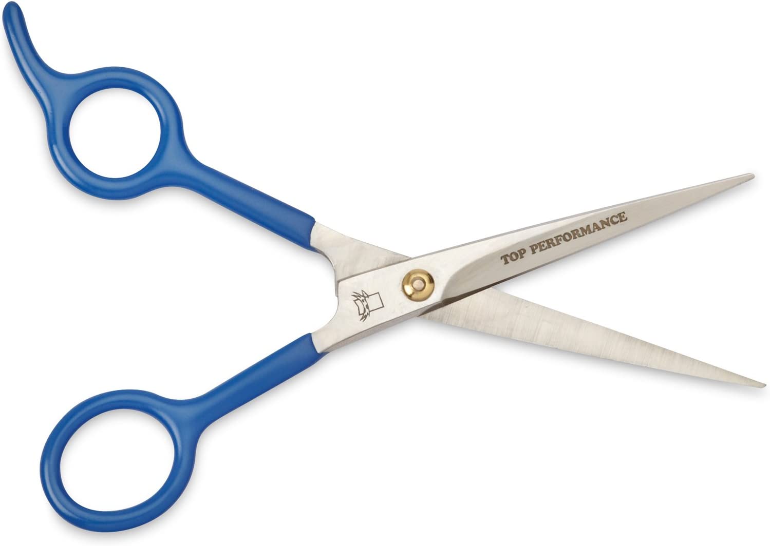 Top Performance Fine-Point Shears with Coated Handles — Micro-Serrated Shears for Grooming Dogs - Straight, 6½&#34;