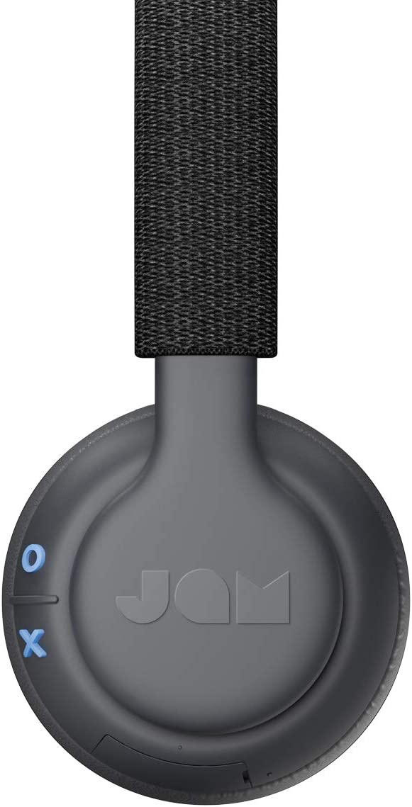 Been There, On-Ear Bluetooth Headphones 14 Hour Playtime, Hands-Free Calling, Sweat and Rain Resistant IPX4 Rated, 50 ft. Range JAM Audio Blue