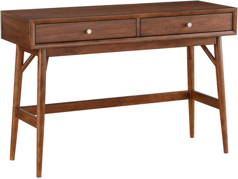 Vasily 48 in. Brown Rectangular Wood Console Table with Drawer