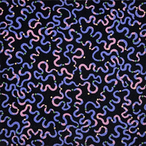 Joy Carpets Kaleidoscope - Whimsical Area Rugs Serpentine, 78 x 109, Purple