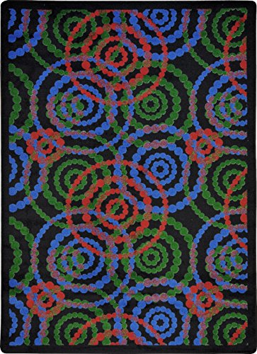 Joy Carpets Kid Essentials Dottie Teen Area Rugs, 92-Inch by 129-Inch by 0.36-Inch, Colors